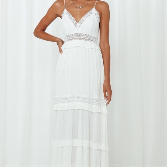 Hello molly white maxi dress - Picture 1 of 2